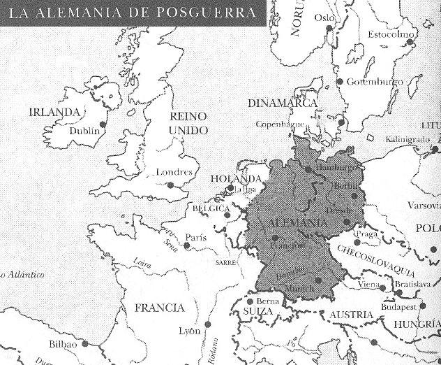 Alemania finalizada la Segunda Guerra Mundial.