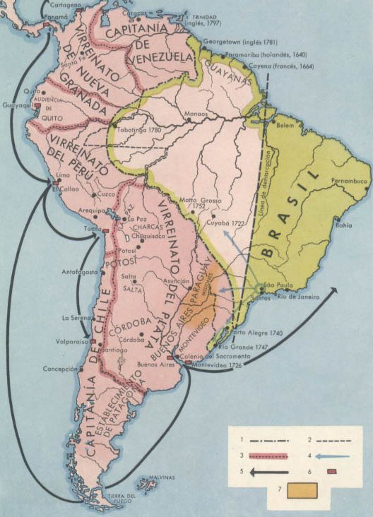 Amrica del Sur en el siglo XVIII
