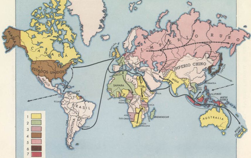 El mundo antes de estallar la Primera Guerra Mundial en 1914