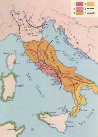 Roma y la conquista de Italia